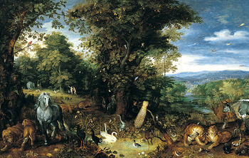 Jan Brueghel I, El Paraíso, v. 1610-1612