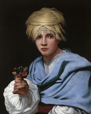Michel Sweerts, Muchacho con turbante y un ramillete de flores, 1655 Michel Sweerts, Muchacho con turbante y un ramillete de flores, 1655