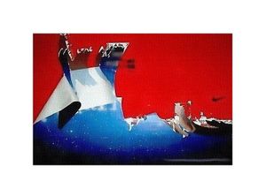 ma délicate éparpillée secrète dans l’éclatement bleu foncé d’une jouissance