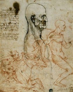 Leonardo, Croquis préparatoire pour La Bataille d'Anghiari Croquis Leonardo