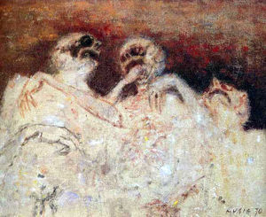 Toile de Music (1970), série « Nous ne sommes pas les derniers » Toile de Mušič (1970), série « Nous ne sommes pas les derniers »