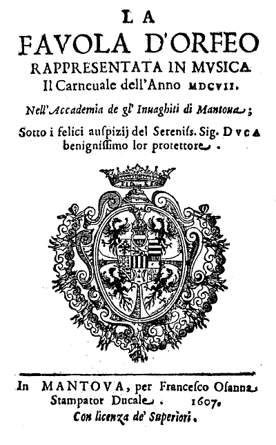 Frontispice Orfeo