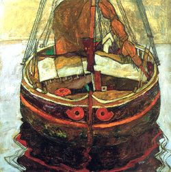 Egon Schiele, Barque de pêche à Trieste, 1912 Schiele Trieste