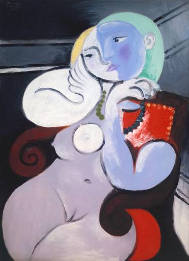 Picasso Femme nue dans un fauteuil rouge_ 1932_ 130_2 x 97 c