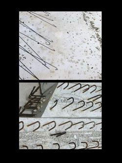 Et tout ce braille en nous coulé dans le béton. Ce ne sont pas nos<br />
ombres c'est le mur qui avance.