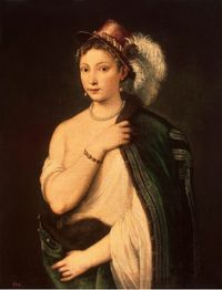 Tiziano Vecelli, Ritratto di giovane donna Tiziano Vecelli, Ritratto di giovane donna