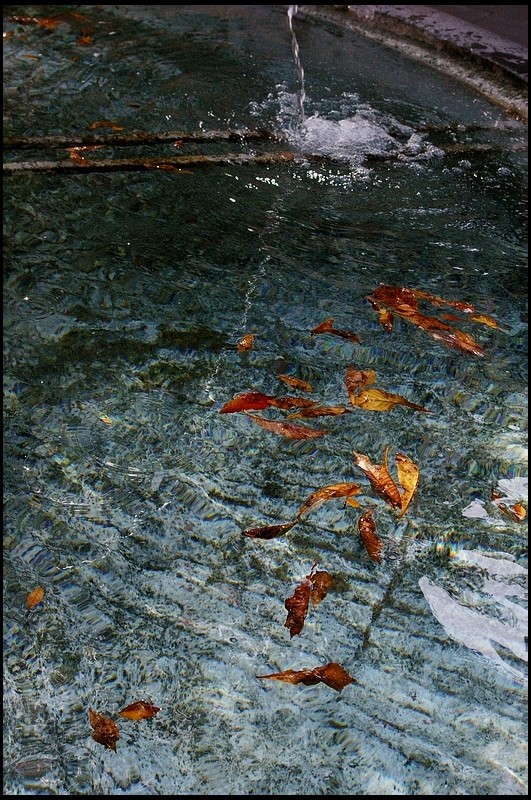 Bruit de l-eau qui tombe avec le battement de cour
