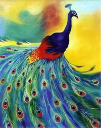 Dancing Peacock by Sadiq Toma