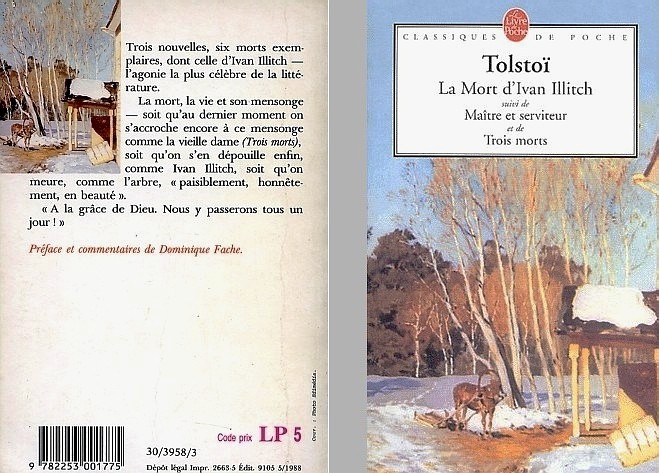 Tolstoi Ivan Illitch livre de poche
