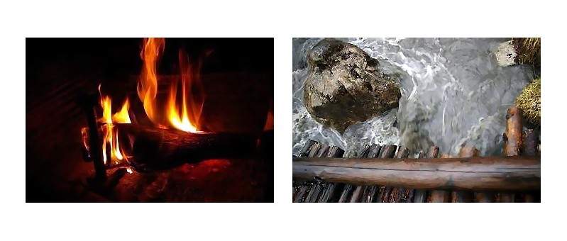 Ailleurs- au chaud de la maison.Surgie du fond des eaux     l-hydre ondule vert de grimaces obs-quieuses.