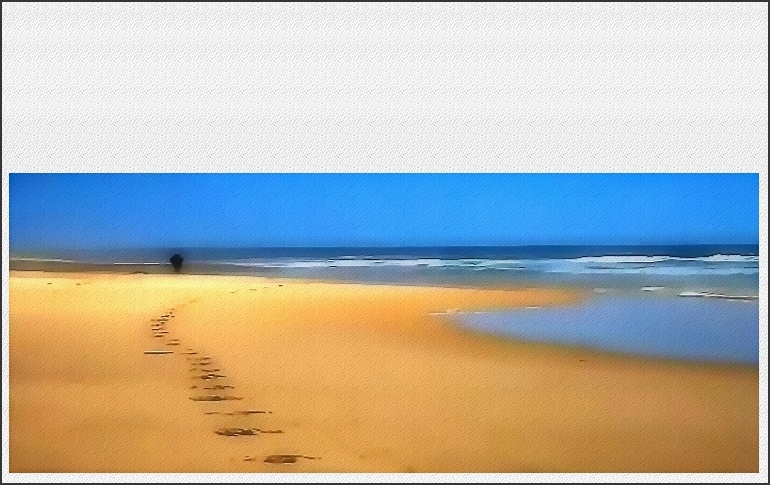 Longeant la mer-un homme marche sans bouche- cicatrice de sable- sur des kilom-tres et des kilom-tres. -2-