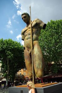 Le Doryphore d'Igor Mitoraj à Aix-en-Provence
