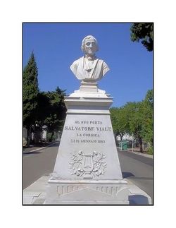 Salvatore Viale, buste du sculpteur florentin Lazzarini, 1865