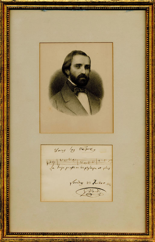 Verdi autographe
