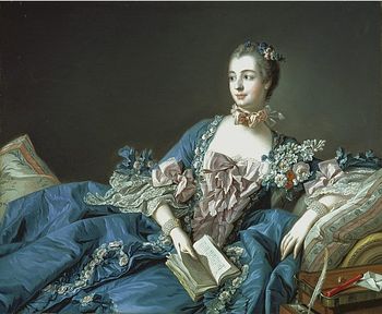 François Boucher, Madame de Pompadour, v. 1758 Boucher, Madame de Pompadour