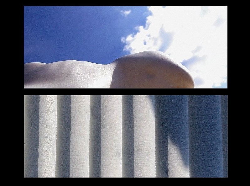 Blanc sous ciel nuage immobile