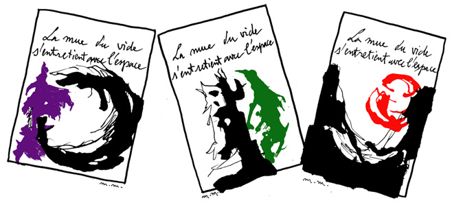 La mue du vide s'entretient avec l'espace