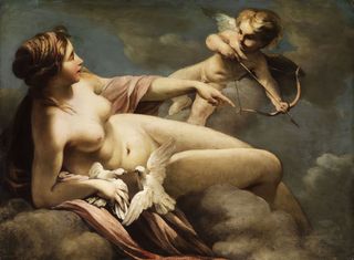 il y a un vol de plumes dans la chambre Sebastiano-Ricci-Venus-and-Cupid-1700