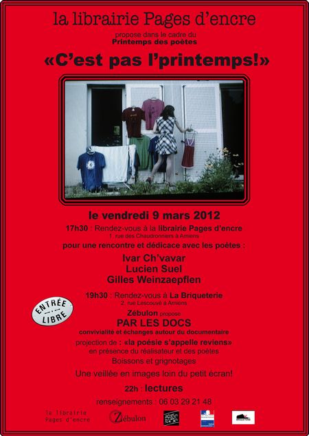 Affiche Page d'encres