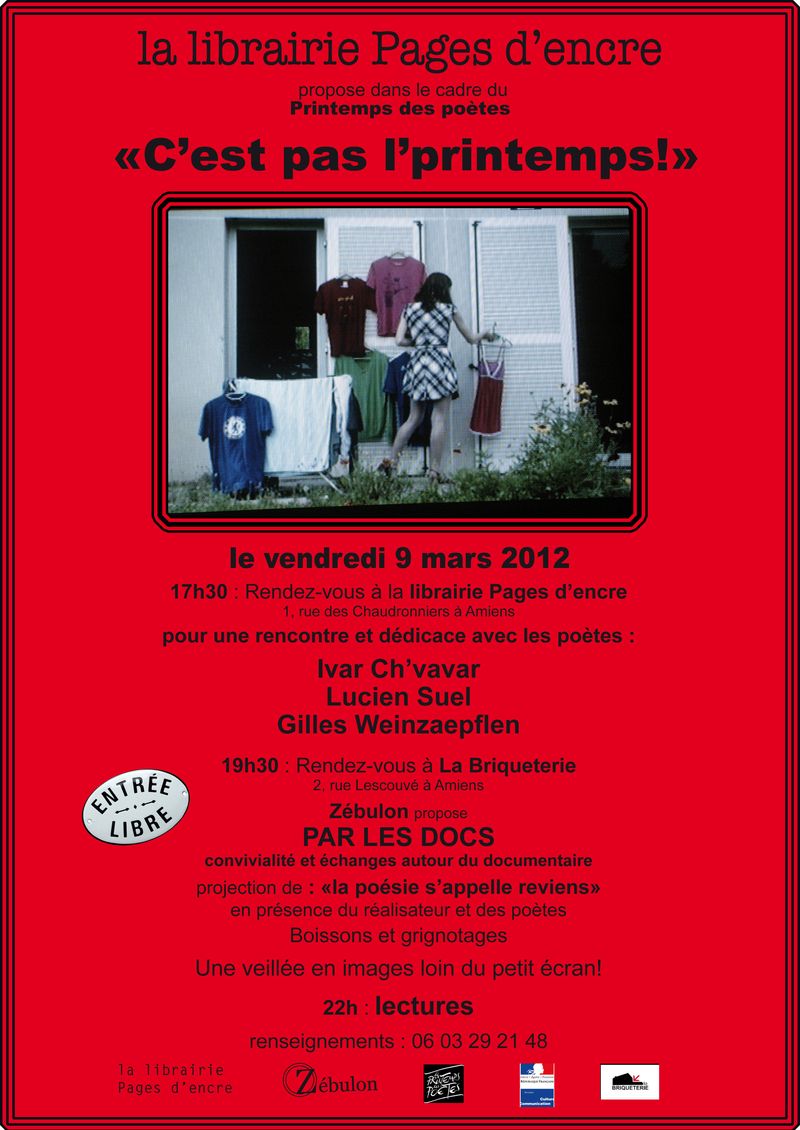 Affiche Page d'encres