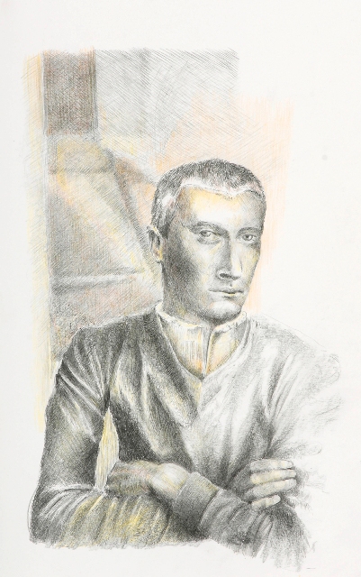 Bernhard Brungs, Skizze Portrait Georg Trakl