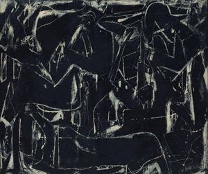 Willem de kooning, dark pond, 1948. Willem de kooning, dark pond, 1948.