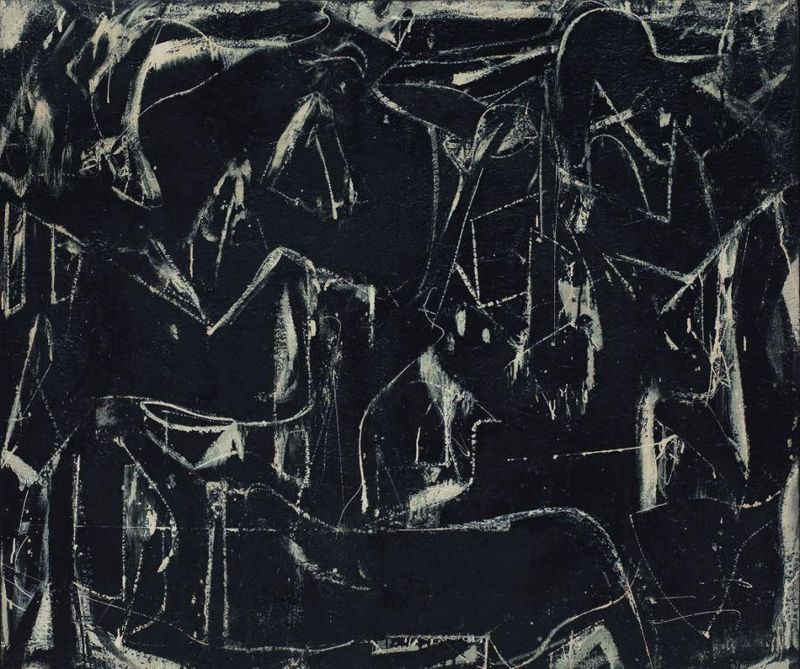 Willem de kooning, dark pond, 1948.