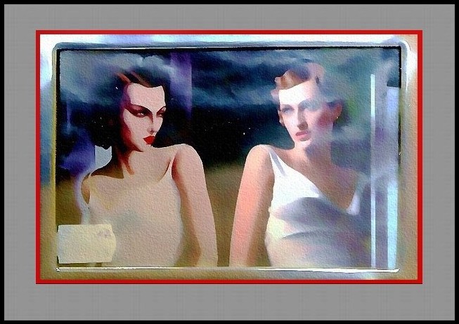 Deux ardeurs l'une blanche l'autre écarlate