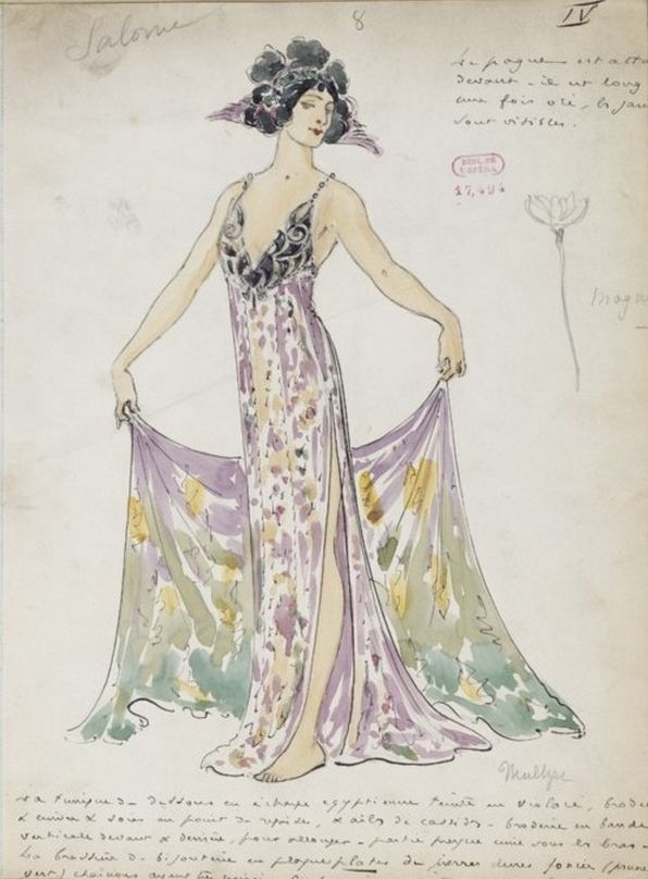 Maquette de costume pour Salomé