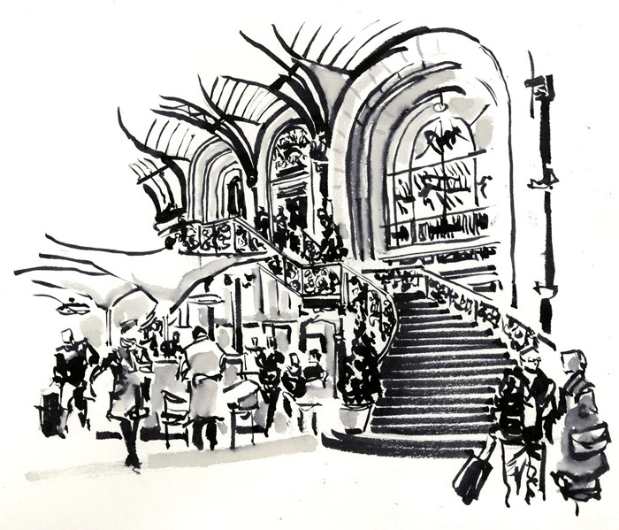 Le train  bleu buffet de la Gare de Lyon