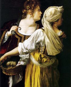Artemisia Gentileschi, Judith et la servante avec la tête d’Holopherne