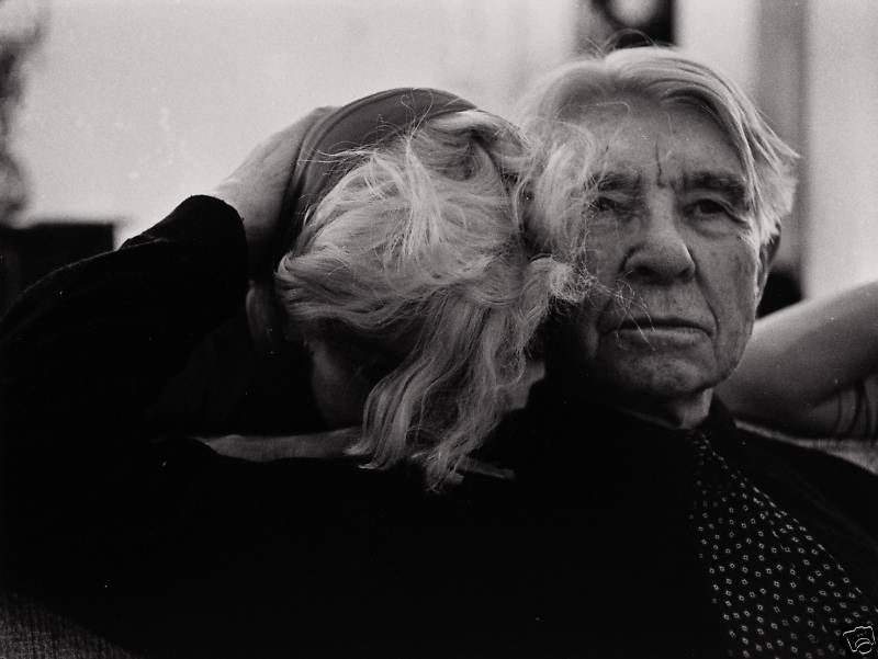 Marilyn Monroe and Carl Sandburg by Arnold Newman