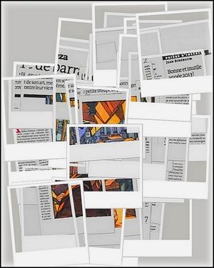 CUT UP - Je suis toujours parti des documents (écrits ou images).