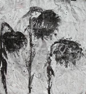 2-Soleils noirs  152 x 138 cm 2009