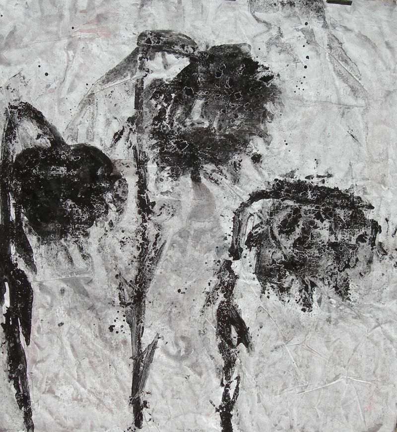 2-Soleils noirs  152 x 138 cm 2009