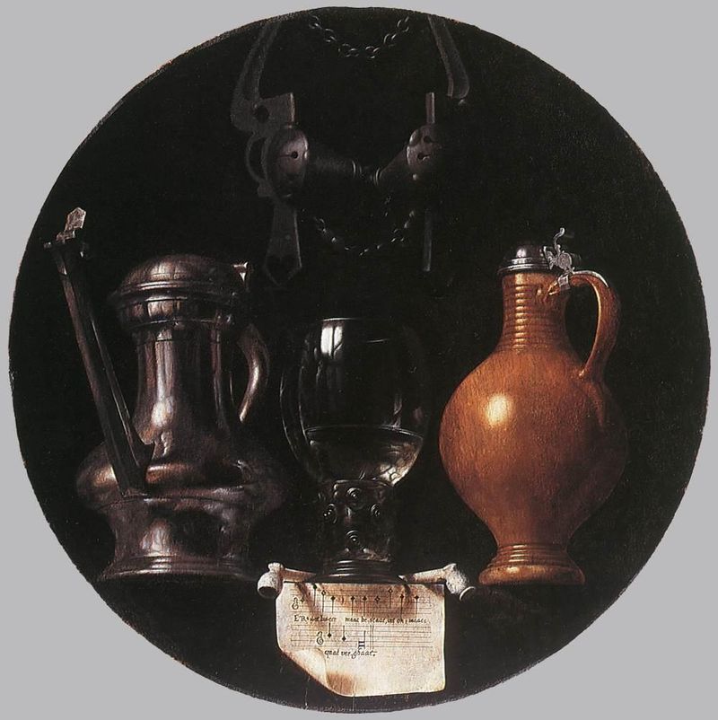 Torrentius, Nature morte avec bride et mors, 1614, Amsterdam, Rijksmuseum.
