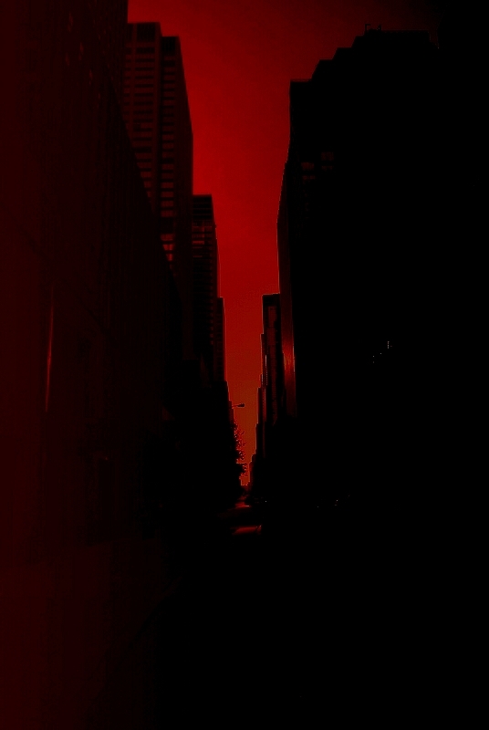 Une lumière orangée