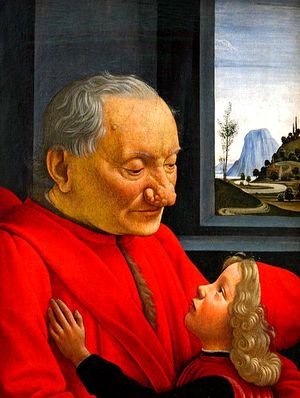 Ghirlandaio, Vieillard avec un enfant Ghirlandaio, Vieillard avec un enfant
