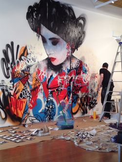 Reflux & flots Gorgeous New Siren Mural by Hush (1)