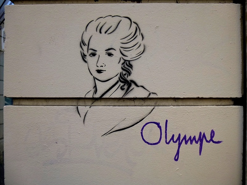 Pochoir olympe de gouge