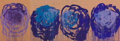 Cy Twombly, Roses bleues, 2008 | Variations du visage et de la rose Twombly Roses bleues.2