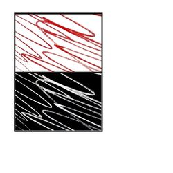 Fils rouges | fils blancs | entrecroisés puis | dénoués Fils rouges fils blancs