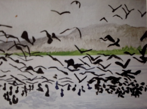 Gilles Aillaud, Envol d’oiseaux, 2003. Aillaud 2