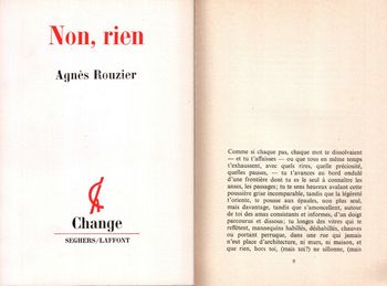 Non, rien, Seghers