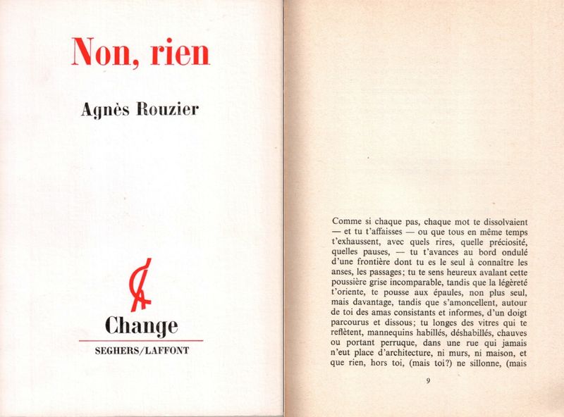 Non, rien, Seghers