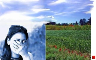 Et sous le rire la campagne en plein été Sous ton cri