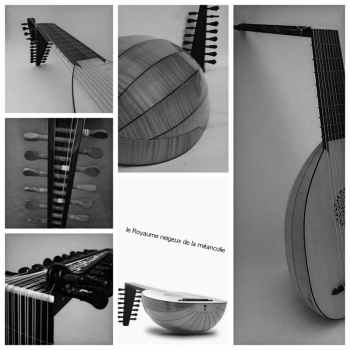 Le Luth noir, collage Luth noir collage