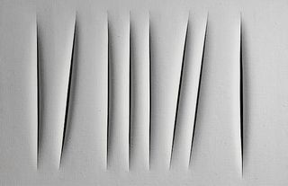Lucio Fontana (1899 - 1968), Concetto Spaziale, Attese. Photo Sotheby's Lucio Fontana (1899 - 1968), Concetto Spaziale, Attese. photo Sothebys