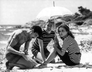 Jeanne Moreau, Oskar Werner et Henri Serre dans Jules et Jim Jules et Jim