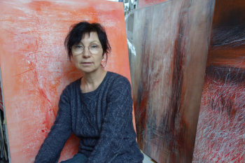 Marie Alloy dans son atelier Marie-Alloy-atelier-20131